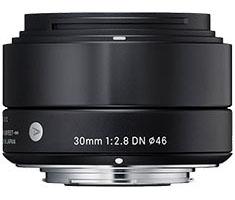 Sigma 30mm F/2.8 zwart ART DN voor Panasonic G, Olympus MFT