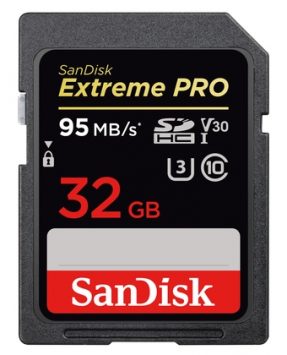 SanDisk SDHC Extreme Pro 32GB 95MB/s V30