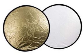 Linkstar Reflectiescherm 2 in 1 Goud/Zilver 110 cm