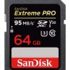 SanDisk SDXC Extreme Pro 64GB 95MB/s V30-0