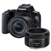 Canon EOS 250D zwart + 18-55mm iS STM COMPACT + EF 50mm F/1.8 STM-0