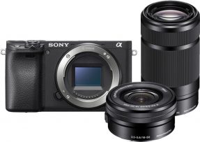 SONY A6400 BODY ZWART + 16-50MM + 55-210MM