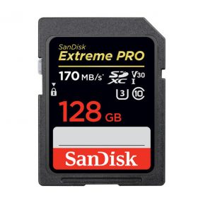 SanDisk SDXC Extreme Pro 128GB 170 MB/s U3 V30